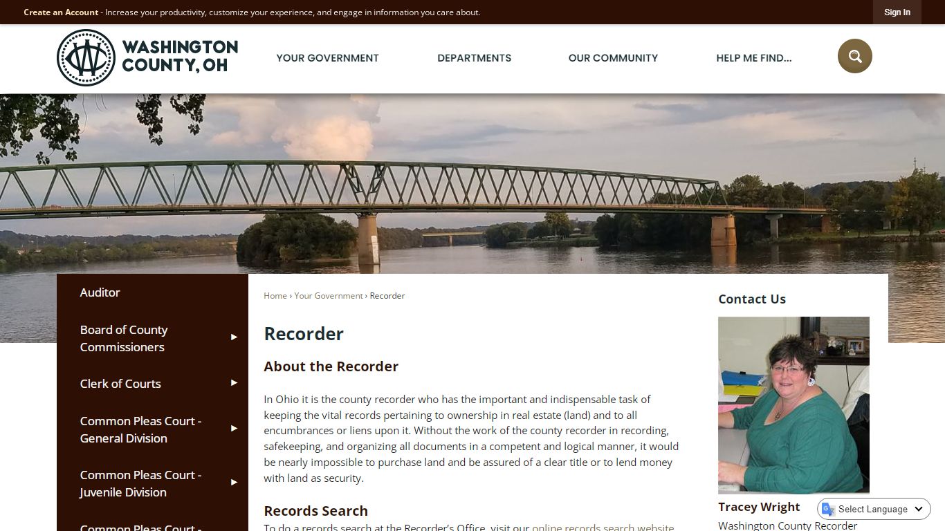 Recorder | Washington County, OH - Official Website